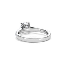 Natalia GIA Diamond Engagement Side Stone Ring Platinum 1.40CT G/VS