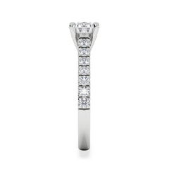 Natalia GIA Diamond Engagement Side Stone Ring Platinum 1.40CT G/VS