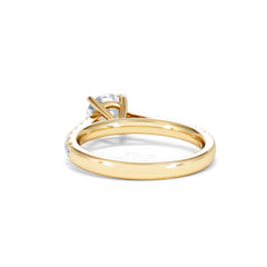 Natalia Lab Diamond Engagement Side Stone Ring 18K Gold 1.50CT F/VS1