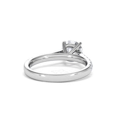 Natalia Lab Diamond Engagement Side Stone Ring Platinum 2.00CT F/VS1