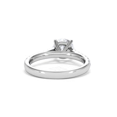 Natalia Lab Diamond Engagement Side Stone Ring Platinum 2.00CT F/VS1