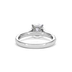 Natalia Lab Diamond Engagement Side Stone Ring Platinum 2.00CT F/VS1