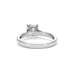 Natalia Lab Diamond Engagement Side Stone Ring Platinum 2.00CT F/VS1