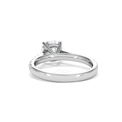 Natalia Lab Diamond Engagement Side Stone Ring Platinum 2.00CT F/VS1