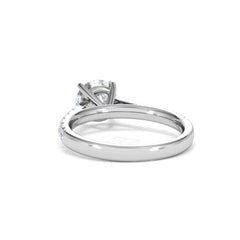 Natalia Lab Diamond Engagement Side Stone Ring Platinum 2.00CT F/VS1