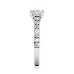 Natalia Lab Diamond Engagement Side Stone Ring Platinum 2.00CT F/VS1