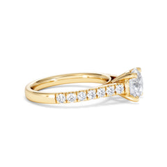 Natalia Lab Diamond Engagement Side Stone Ring 18K Gold 2.00CT F/VS1