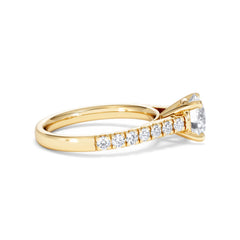 Natalia Lab Diamond Engagement Side Stone Ring 18K Gold 2.00CT F/VS1