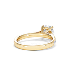 Natalia Lab Diamond Engagement Side Stone Ring 18K Gold 2.00CT F/VS1