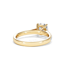 Natalia Lab Diamond Engagement Side Stone Ring 18K Gold 2.00CT F/VS1