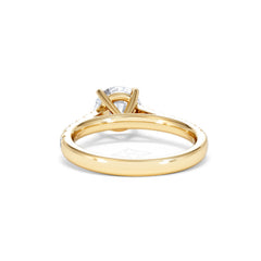 Natalia Lab Diamond Engagement Side Stone Ring 18K Gold 2.00CT F/VS1
