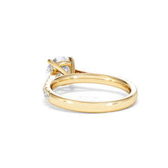 Natalia Lab Diamond Engagement Side Stone Ring 18K Gold 2.00CT F/VS1