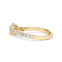 Natalia Lab Diamond Engagement Side Stone Ring 18K Gold 2.00CT F/VS1