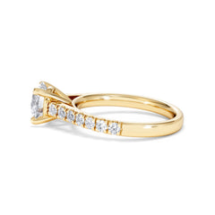 Natalia Lab Diamond Engagement Side Stone Ring 18K Gold 2.00CT F/VS1