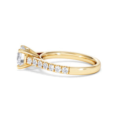 Natalia Lab Diamond Engagement Side Stone Ring 18K Gold 2.00CT F/VS1