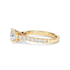Natalia Lab Diamond Engagement Side Stone Ring 18K Gold 2.00CT F/VS1