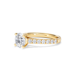 Natalia Lab Diamond Engagement Side Stone Ring 18K Gold 2.00CT F/VS1