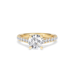 Natalia Lab Diamond Engagement Side Stone Ring 18K Gold 2.00CT F/VS1