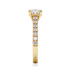 Natalia Lab Diamond Engagement Side Stone Ring 18K Gold 2.00CT F/VS1