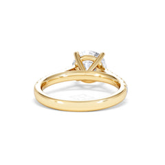 Natalia Lab Diamond Engagement Side Stone Ring 18K Gold 2.50CT F/VS1