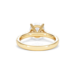 Natalia Lab Diamond Engagement Side Stone Ring 18K Gold 2.50CT F/VS1