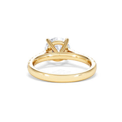 Natalia Lab Diamond Engagement Side Stone Ring 18K Gold 2.50CT F/VS1