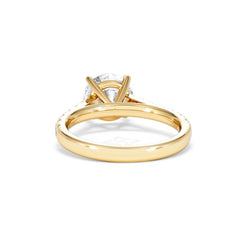 Natalia Lab Diamond Engagement Side Stone Ring 18K Gold 2.50CT F/VS1