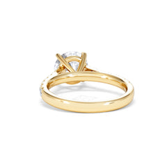 Natalia Lab Diamond Engagement Side Stone Ring 18K Gold 2.50CT F/VS1