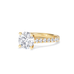 Natalia Lab Diamond Engagement Side Stone Ring 18K Gold 2.50CT F/VS1