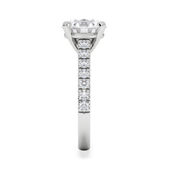 Natalia 3.45ct Lab Diamond Round Cut Engagement Ring in 18K White Gold G/VS1