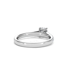 Natalia Diamond Engagement Side Stone Ring 18KW Gold 0.91CT G/VS2