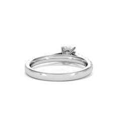 Natalia Lab Diamond Engagement Side Stone Ring 18KW Gold 0.91CT F/VS1