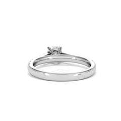 Natalia Diamond Engagement Side Stone Ring Platinum 0.91CT H/SI