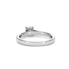 Natalia Diamond Engagement Side Stone Ring Platinum 0.91CT H/SI
