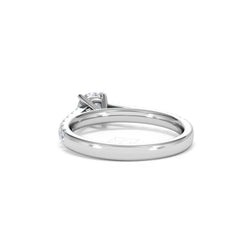 Natalia Diamond Engagement Side Stone Ring 18KW Gold 0.91CT H/SI