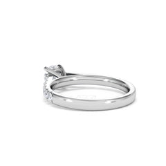 Natalia Diamond Engagement Side Stone Ring 18KW Gold 0.91CT G/VS2