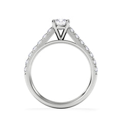Natalia Diamond Engagement Side Stone Ring Platinum 0.91CT H/SI