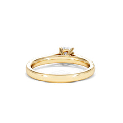 Natalia Lab Diamond Engagement Side Stone Ring 18K Gold 0.91CT F/VS1