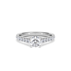 Natalia GIA Diamond Engagement Side Stone Ring Platinum 1.15CT G/VS