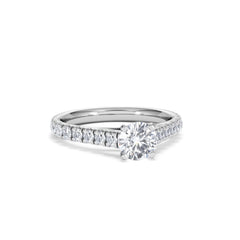 Natalia GIA Diamond Engagement Side Stone Ring Platinum 1.15CT H/SI