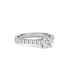 Natalia GIA Diamond Engagement Side Stone Ring Platinum 1.15CT H/SI