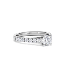 Natalia GIA Diamond Engagement Side Stone Ring Platinum 1.15CT H/SI