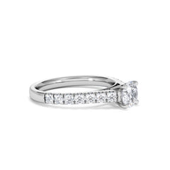 Natalia GIA Diamond Engagement Side Stone Ring Platinum 1.15CT G/VS
