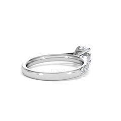 Natalia GIA Diamond Engagement Side Stone Ring Platinum 1.15CT H/SI