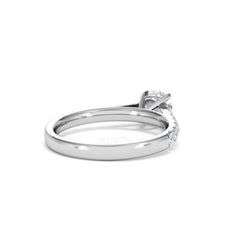 Natalia GIA Diamond Engagement Side Stone Ring Platinum 1.15CT G/VS