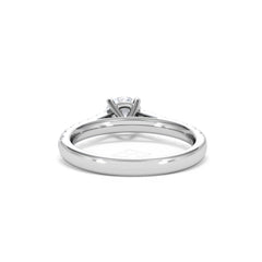 Natalia GIA Diamond Engagement Side Stone Ring Platinum 1.15CT H/SI
