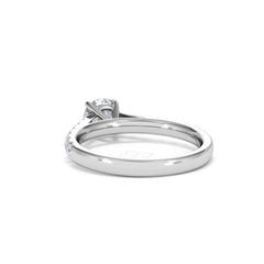 Natalia GIA Diamond Engagement Side Stone Ring Platinum 1.15CT H/SI
