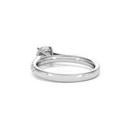 Natalia GIA Diamond Engagement Side Stone Ring Platinum 1.15CT H/SI
