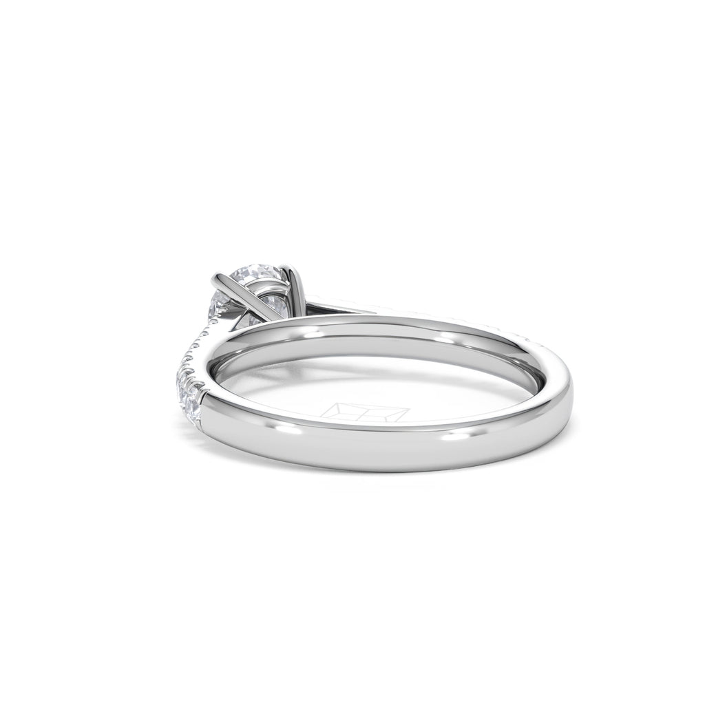 Natalia GIA Diamond Engagement Side Stone Ring Platinum 1.15CT G/VS