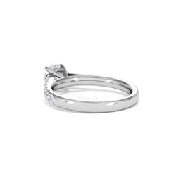 Natalia GIA Diamond Engagement Side Stone Ring Platinum 1.15CT H/SI